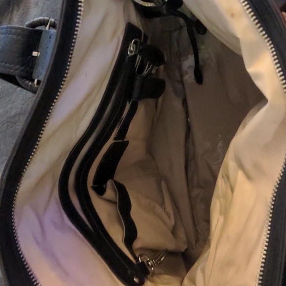 Vintage 2010s Cole Haan Black Pebbled Leather Shoulder Bag - Picture 4 of 5